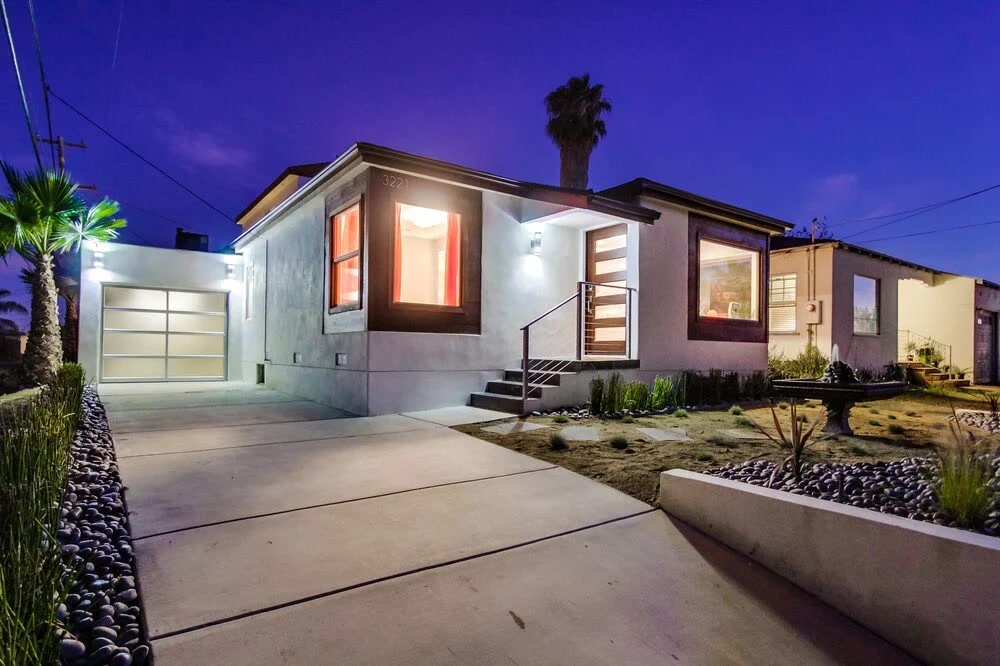 Modern Remodel at Twilight — 4x8 Construction