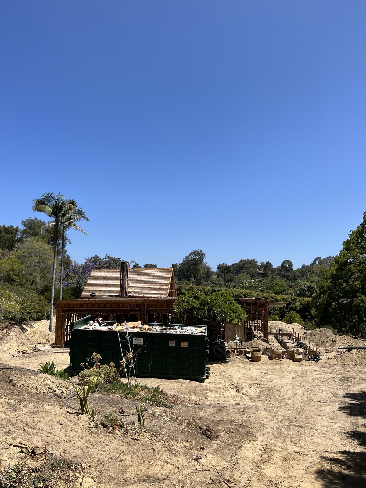 Existing structure and site before the rebuild at Paso Del Sol
